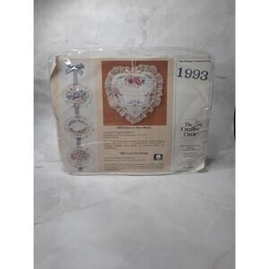 Vintage The Creative Circle Embroidery Stitch Kit 1993 Door To Your Heart
